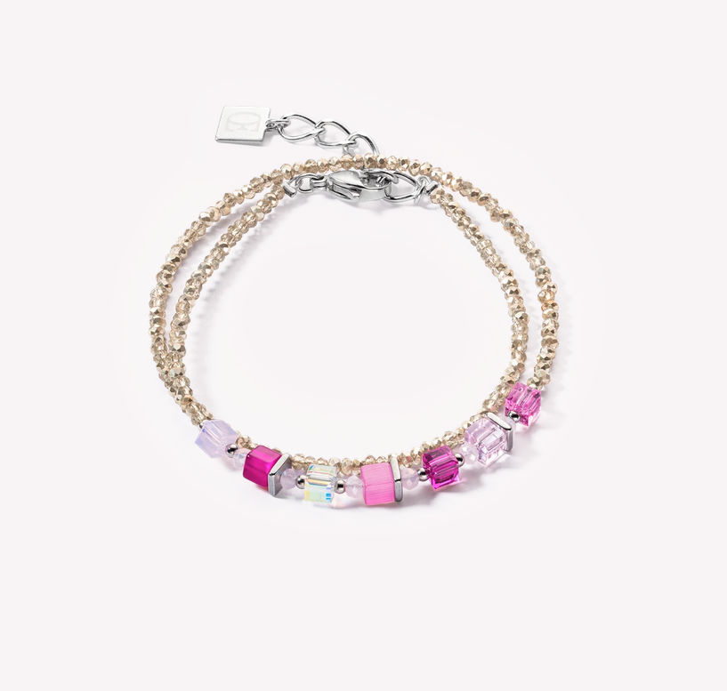 Pink hot sale wrap bracelet