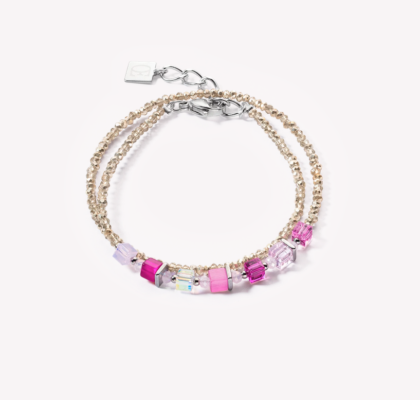Pink 2025 wrap bracelet