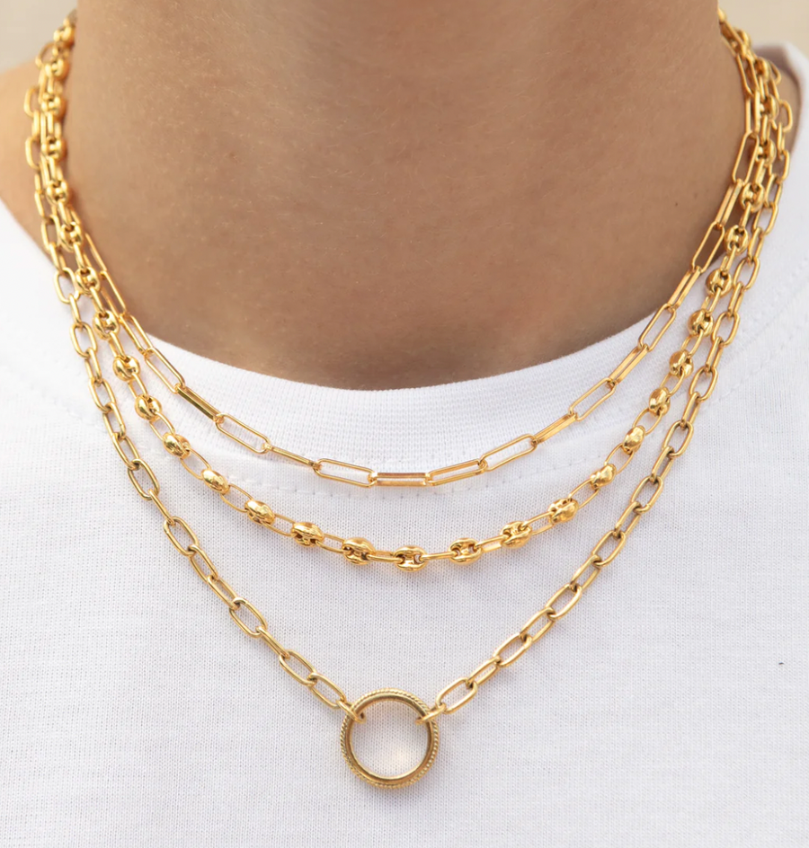 Anna Beck Gold Open 'O' Chain Necklace