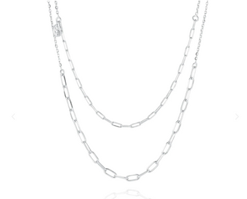Sif Jakobs Sterling Silver Due Double Chain