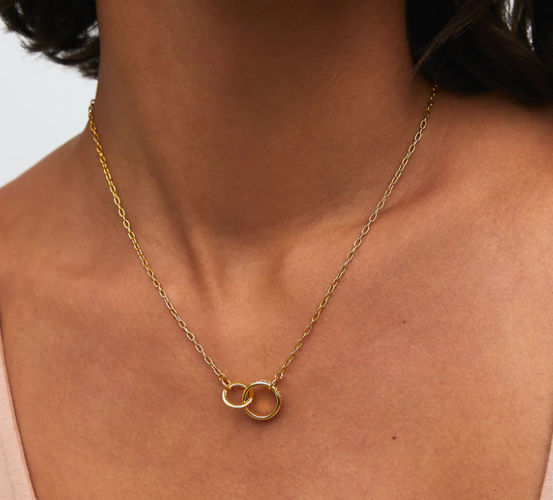 Anna Beck Gold Looped Circles Charity Necklace