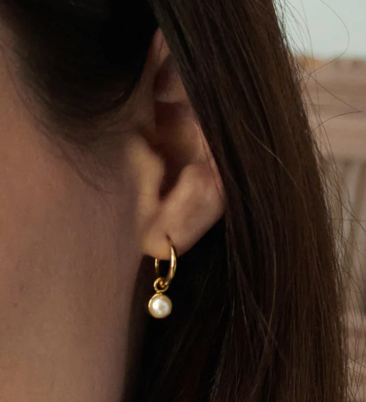 Anna Beck Gold Pearl Charm Earrings – The Vault Jewelry Halifax