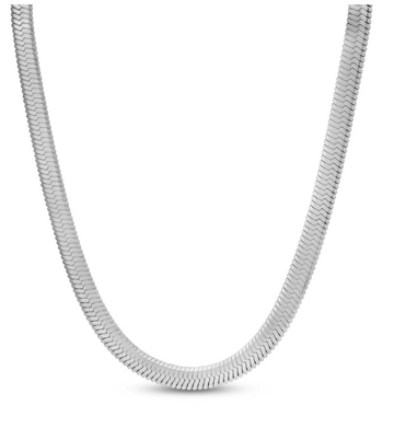 A.R.Z Steel 6mm Herringbone Chain 16 Inches
