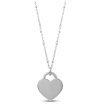 ARZ Stainless Steel Heart Necklace