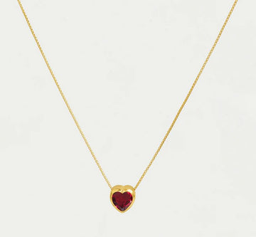 Dean Davidson Signature Ruby Red Midi Heart Necklace
