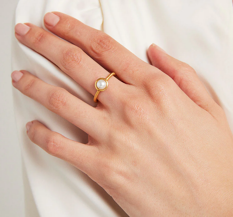Dean Davdison Catalina Mini Pearl Stacking Ring Size – The Vault
