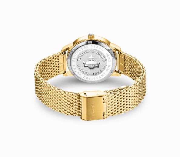 Stainless Steel Thomas Sabo 1984 Watch Thomas Sabo 1984 Watch Thomas Sabo Gold And Blue Glam Spirit Watch