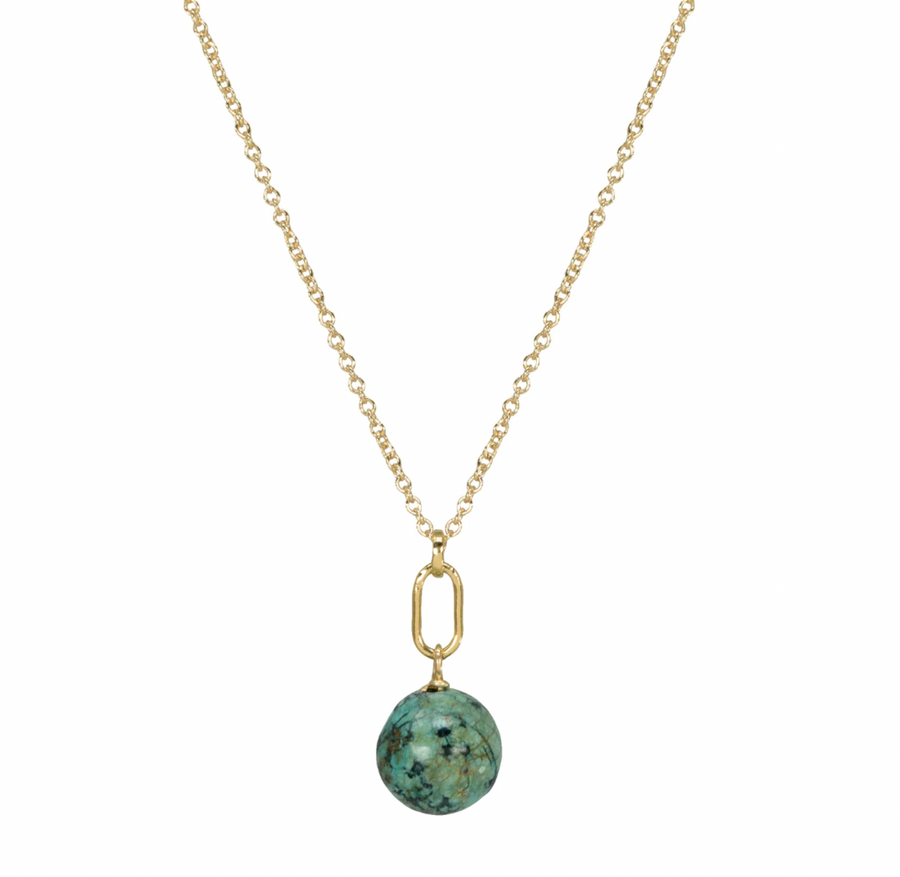 Dogeared Gold December Birthstone Turquoise Necklace