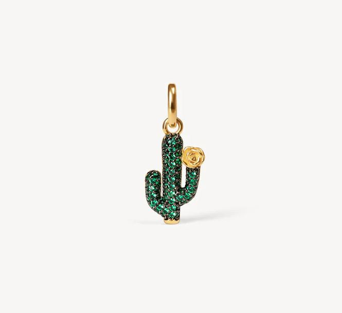 Hillberg and Berk Gold Green cz Cactus Charm – The Vault Jewelry