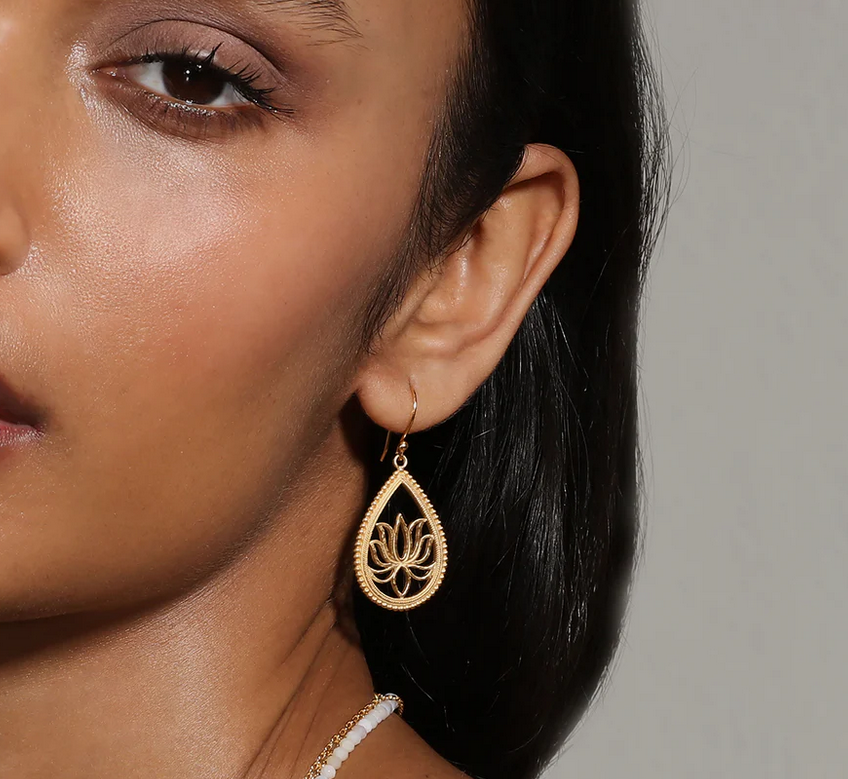 Lotus earrings discount