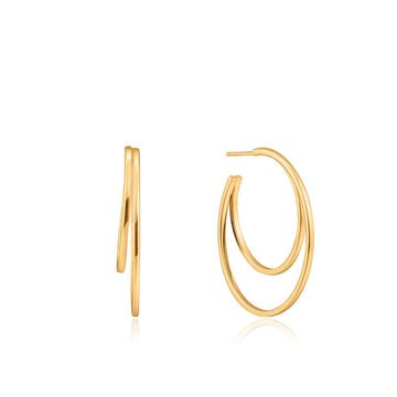 Ania Haie Gold Crescent Hoop Earrings