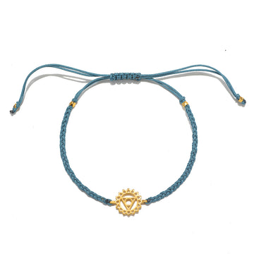 Satya Open Communication Throat Chakra String Bracelet