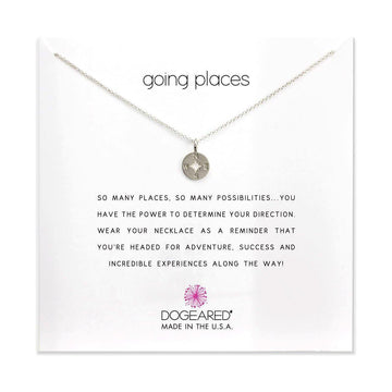 Dogeared Silver 'Going Places' Necklace