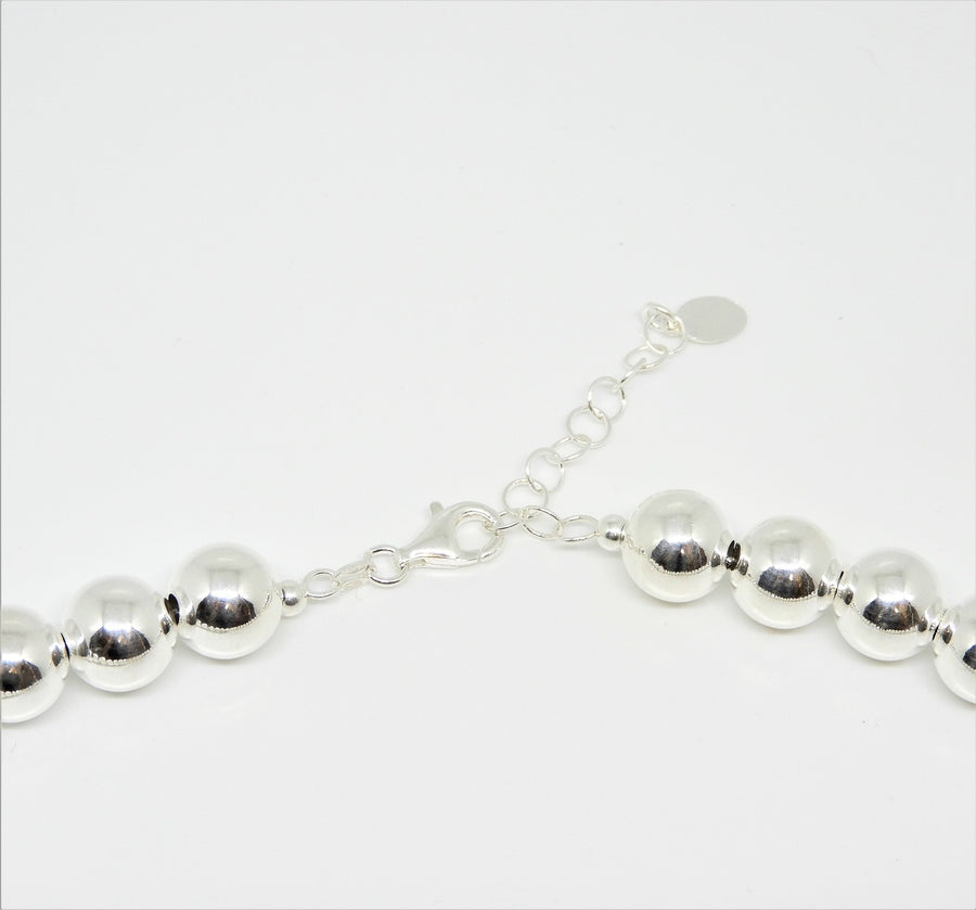Marseille Sterling Extra Large 10mm Ball Necklace