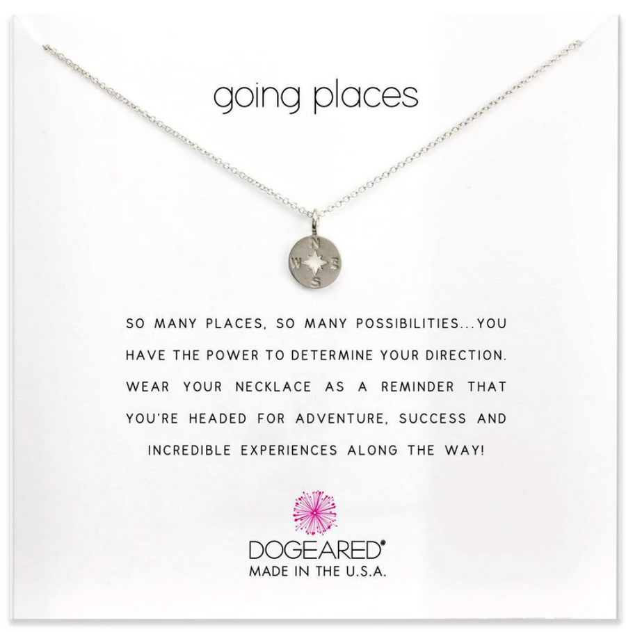 Dogeared Silver 'Going Places' Necklace