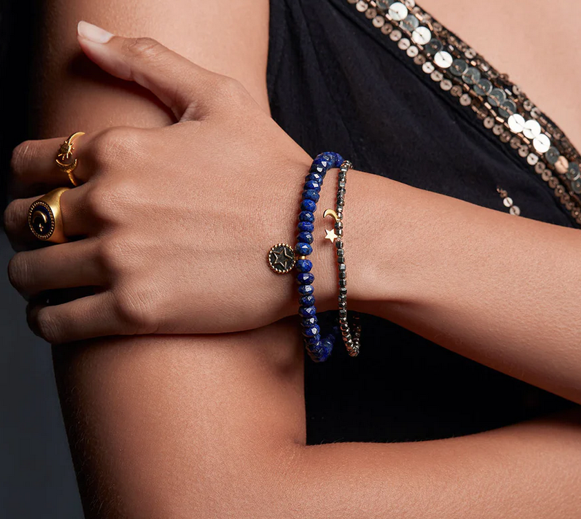 Satya 'Power Of Dreams' Lapis Star Gemstone Bracelet