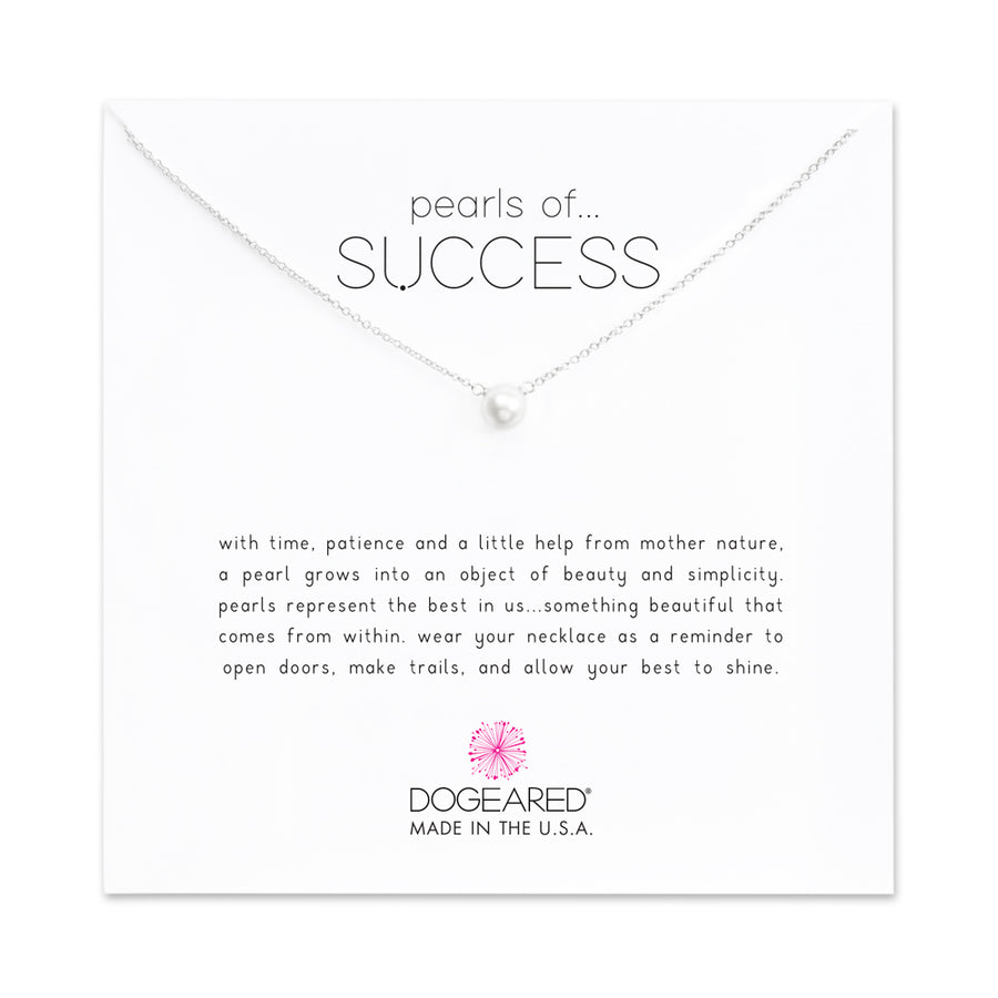 Dogeared Silver Pearls Of Success Necklace
