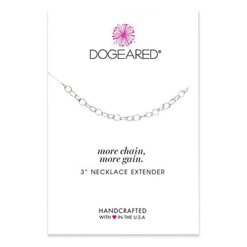 Dogeared Silver 'More Chain!' 3