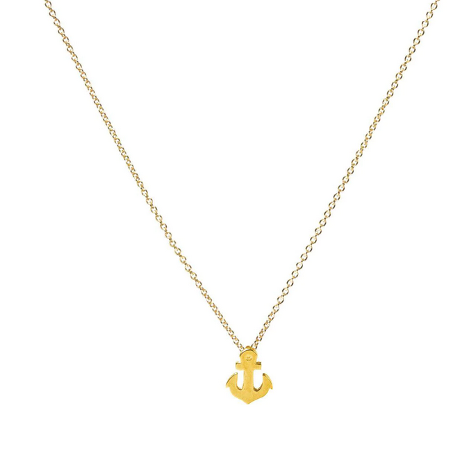 Dogeared Gold Friendship Anchor Necklace