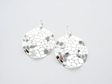 Marseille Silver Large Oval Mosaic Earrings