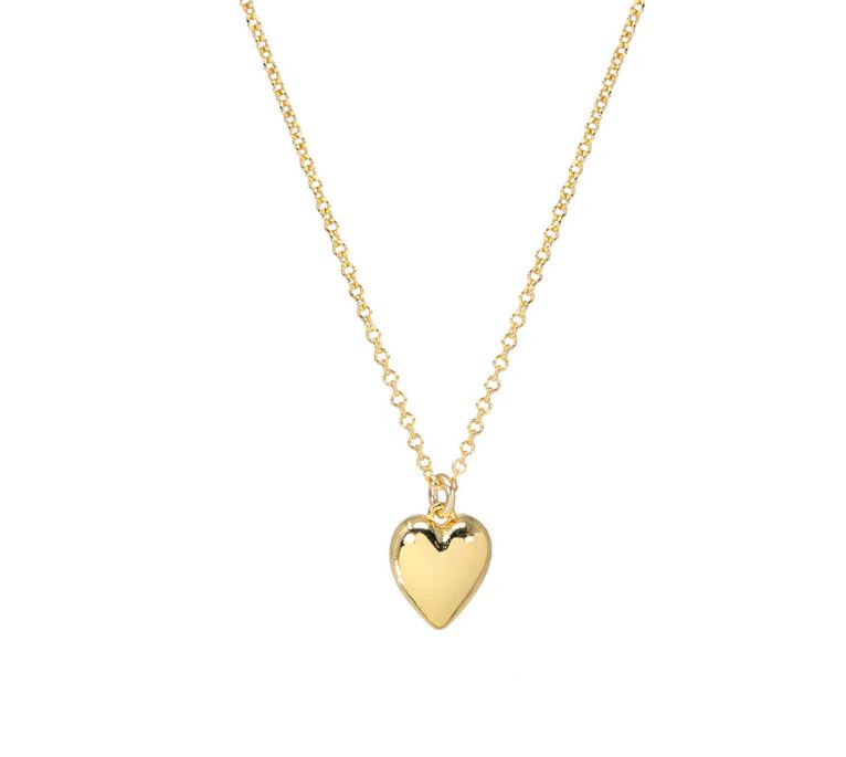 Dogeared Gold Mother Daughter Heart Necklace