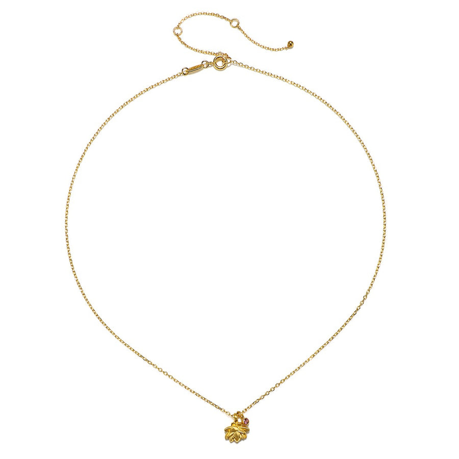 Satya Gold Bloom In Peace Lotus Necklace