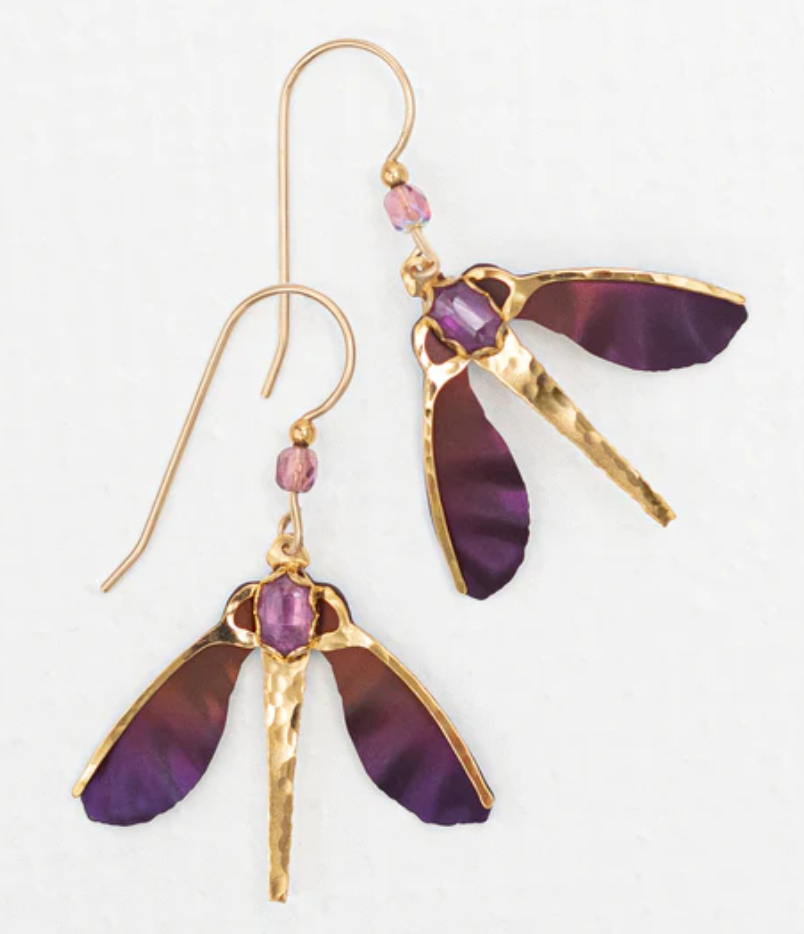 Holly Yashi Aubergine Thalia Earrings