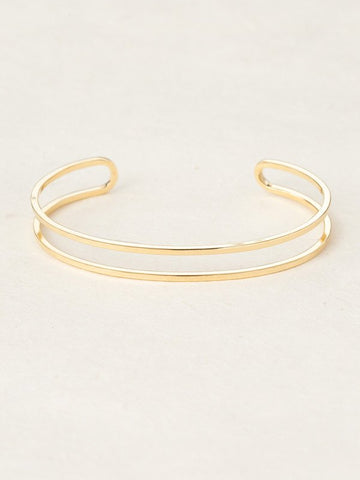 Holly Yashi Gold 'Odette' Narrow Split Cuff Bracelet