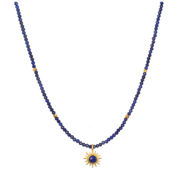 Satya 'Light Seeker' Lapis Starburst Choker Necklace