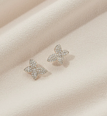 Olive and Piper Silver Baby Primrose Studs