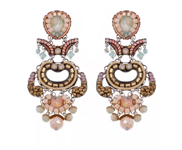 Ayalabar Pale Pink Spring Inspiration Leverback Hook Miu Earrings