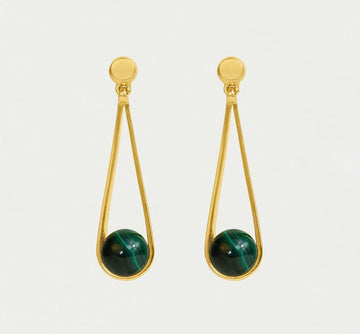 Dean Davidson Malachite Mini Ipanema Earrings