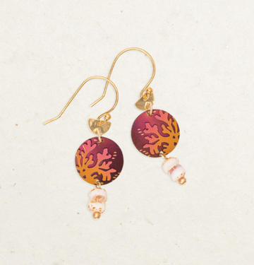 Holly Yashi Burgundy Sunset 'Coral Reef' Earrings
