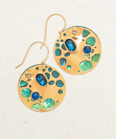 Holly Yashi Teal 'Ocean Depths' Earrings