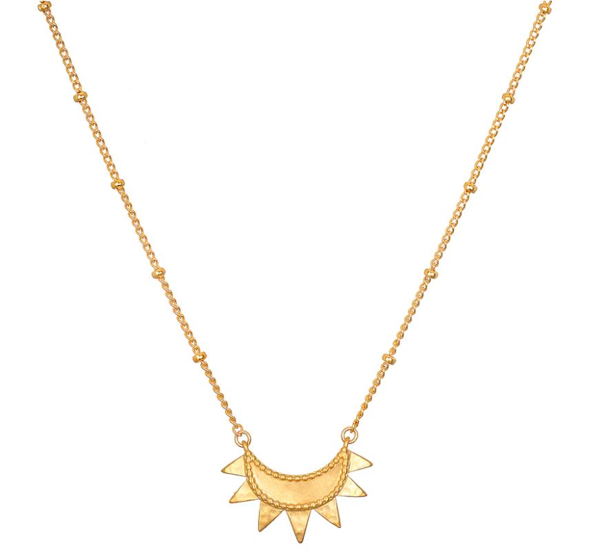 Satya Emergence Gold Sunburst Necklace