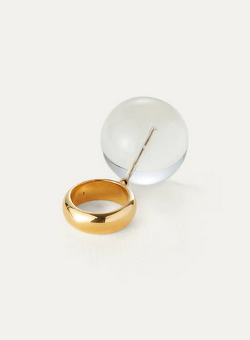 Jenny Bird Gold 'Lyra' Mega Ring Size 7