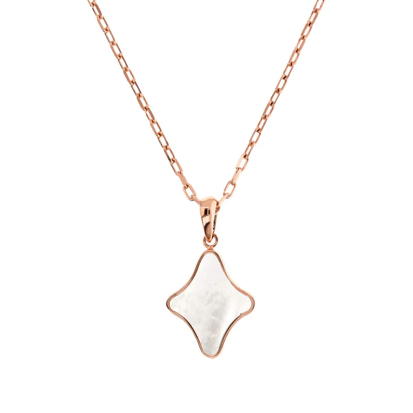 Bronzallure Mother Of Pearl Etoile Pendant Necklace