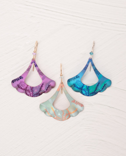 Holly Yashi Purple 'Mermaid Dreams' Earrings