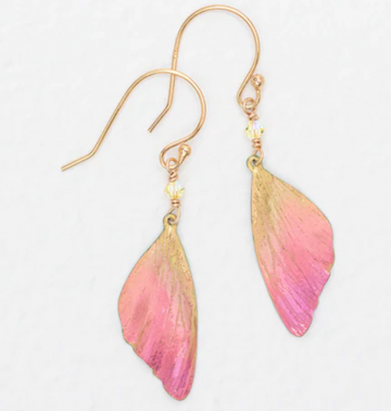 Holly Yashi Special Edition Pink Flutterby Earrings