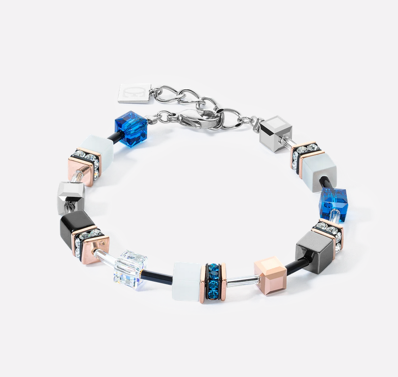 Coeur De Lion GeoCUBE Iconic Capri Blue Bracelet