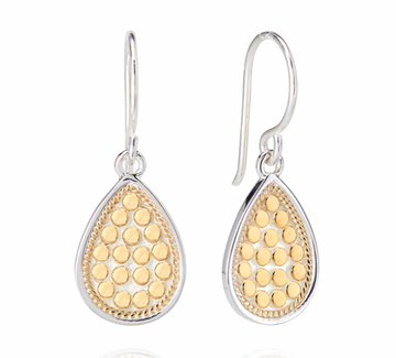 Anna Beck Two Tone Classic Small Drop Earrings