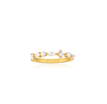 Sif Jakobs Gold Adria Piccolo Ring Size 6