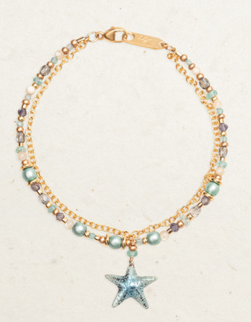 Holly Yashi Seashore Blue 'Carmel' Beaded Bracelet