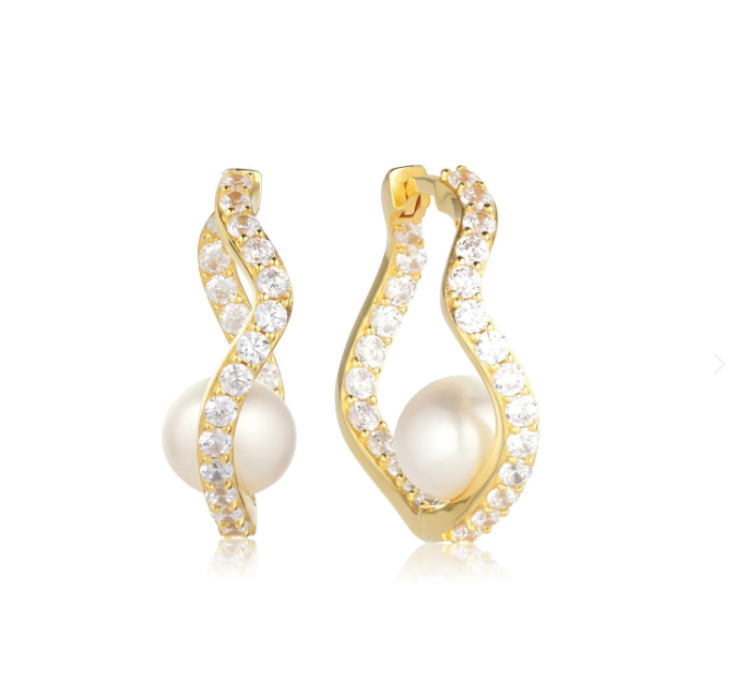 Sif Jakobs Gold Ponza Freshwater Pearl Earrings