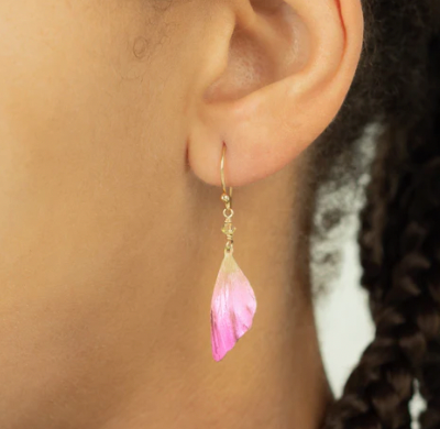 Holly Yashi Special Edition Pink Flutterby Earrings