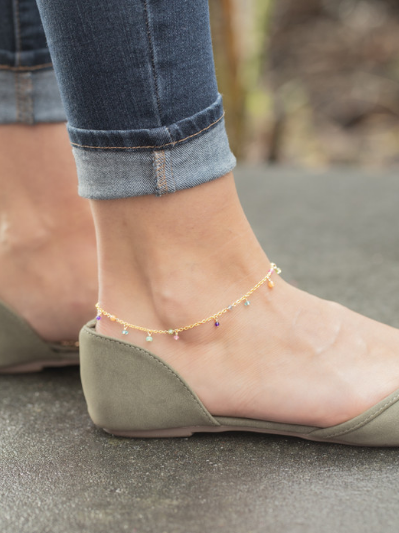 Holly Yashi Rainbow 'Aura' Anklet