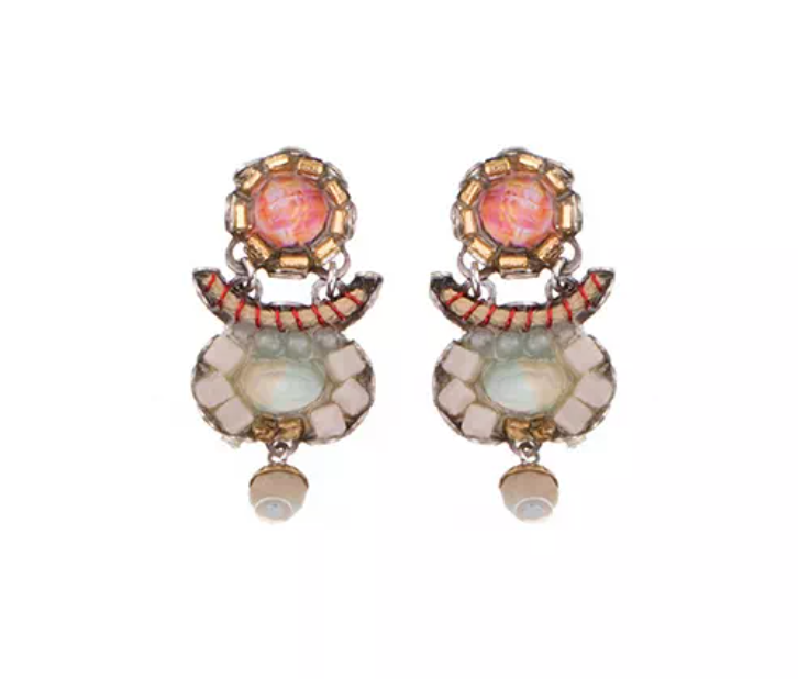 Ayalabar Pale Pink Spring Inspiration Leverback Hook Aloris Earrings