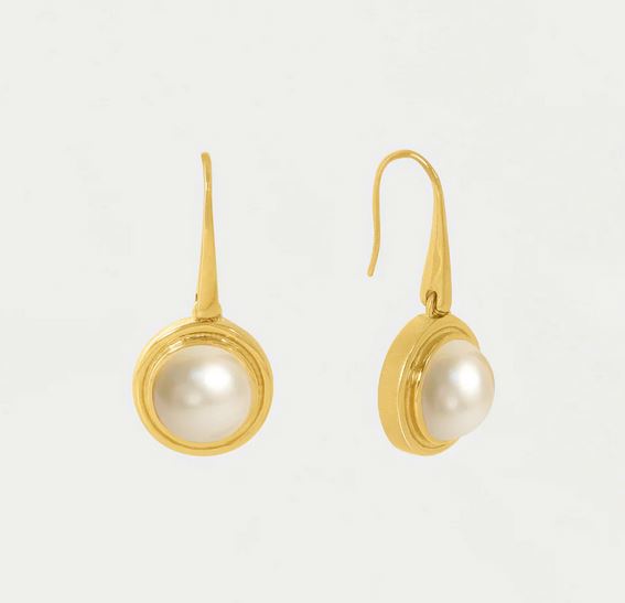 Dean Davidson Mini Signet Gemstone Drop Earrings Pearl