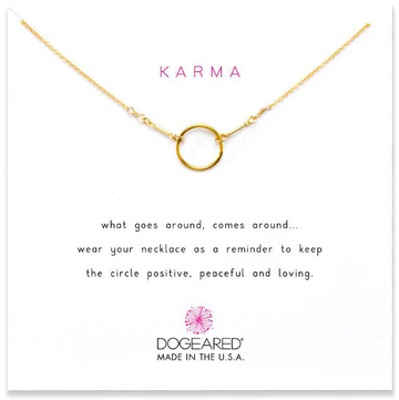 Dogeared Gold Original Karma Circle Necklace