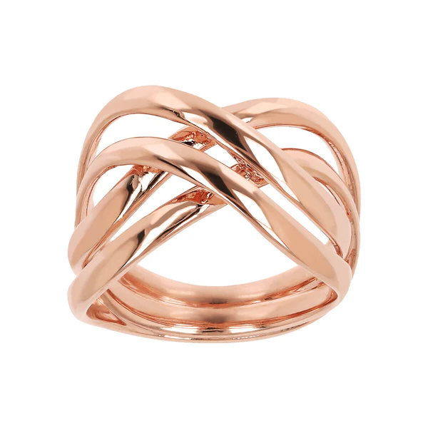 Bronzallure Braided Band Ring Size 7.5